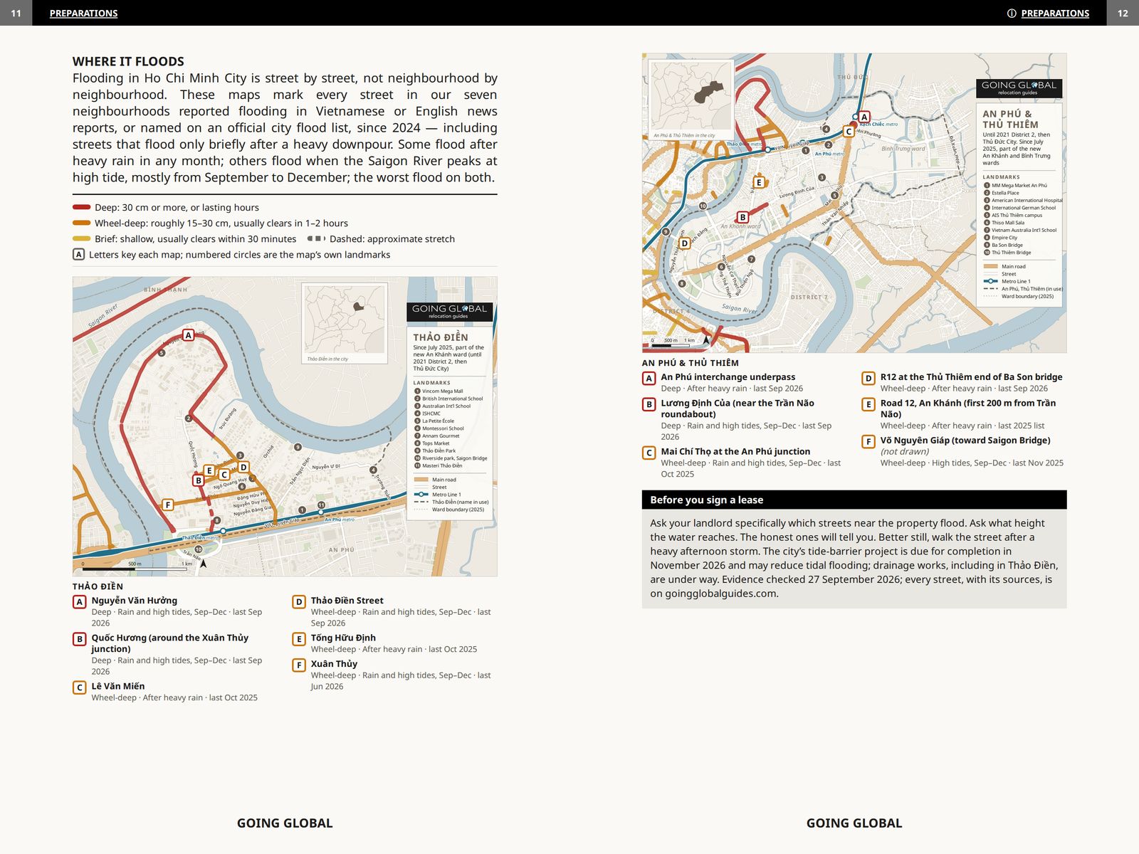 Climate: where it floods, Pages 11–12