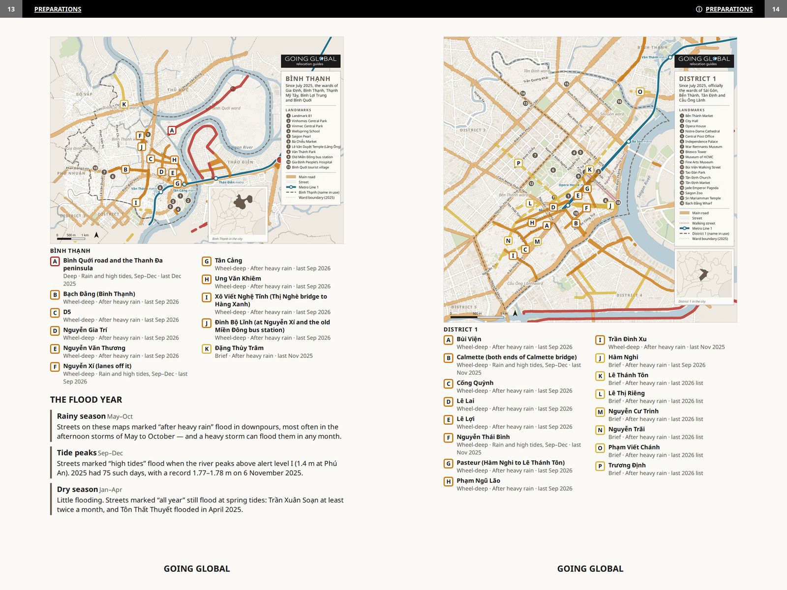 Climate: where it floods, Pages 13–14